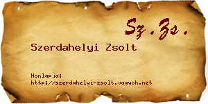 Szerdahelyi Zsolt névjegykártya